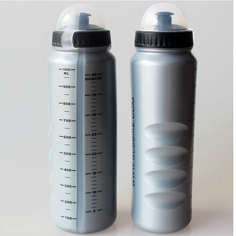1000ml team cykelflaska för vattenportabla cykelvattenflaskor av plast med dammskydd cykeltillbehör utomhussportflaska