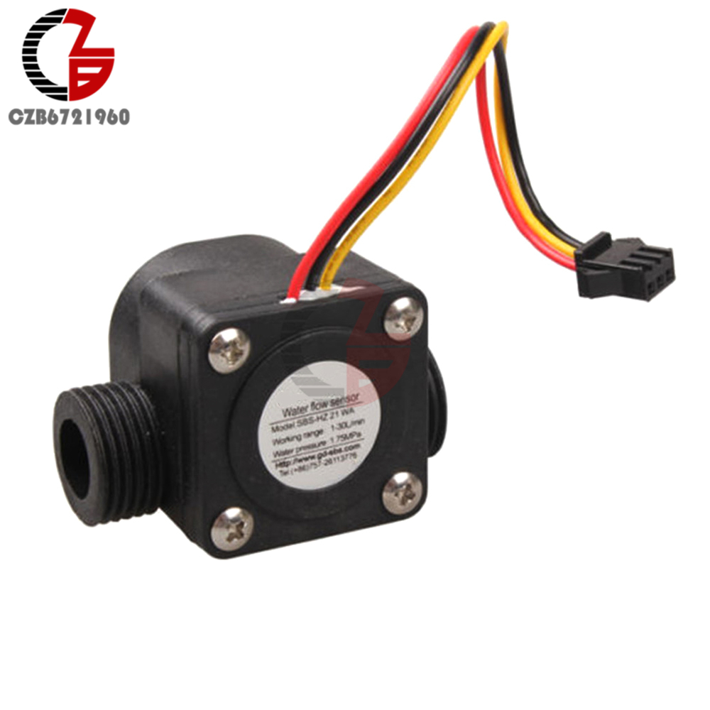 G1/2 Hall-Durchflusssensor 1-30L/min – 52mm, Außengewinde, Für Wasserzähler & Bewässerung