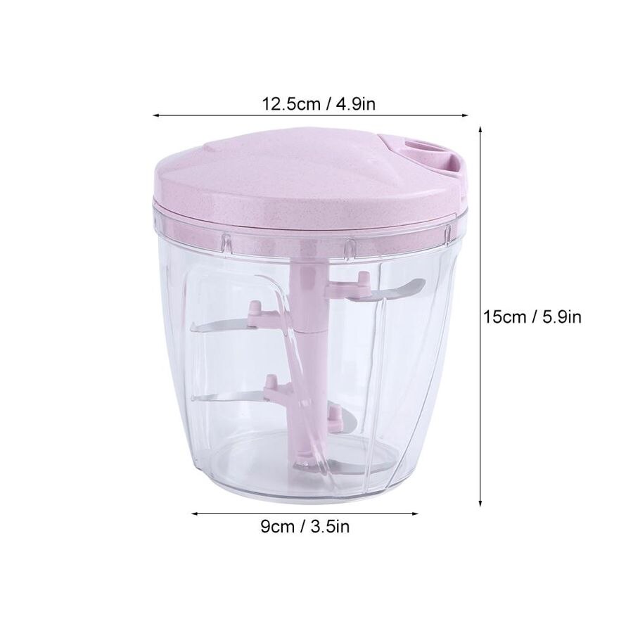 900ML Multi Function Meat Chopper Hand-Pulled Meat Mincer Mincer Mixer Blender to Chop Meat Fruit Vegetable Nuts Shredders