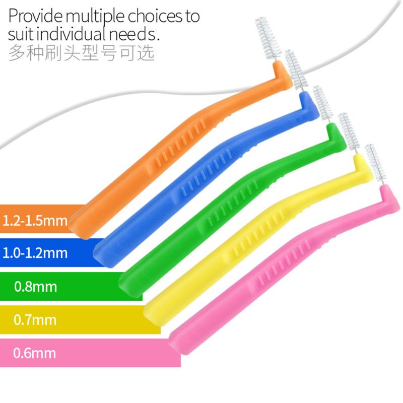 20 Stuks Rager L Vormige Superfijne Tandenstokers Push Pull Tooth Cleaner Tanden Whitening Kauwgom Care Mondhygiëne Met Case