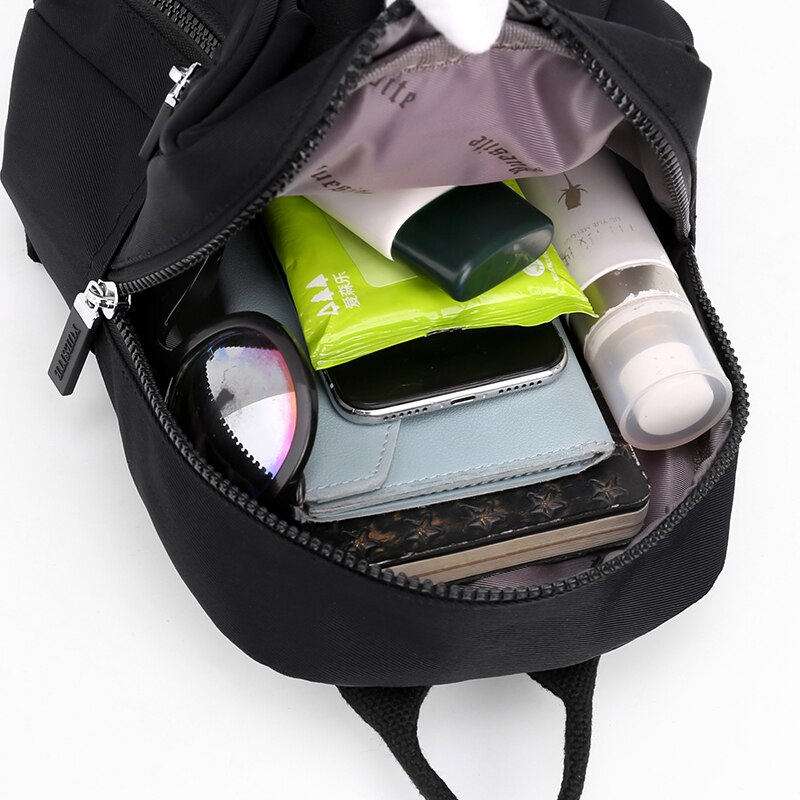 Mochila pequeña de nailon para mujer, morral pequeño de compras, resistente al agua, a la , bonita, 2022