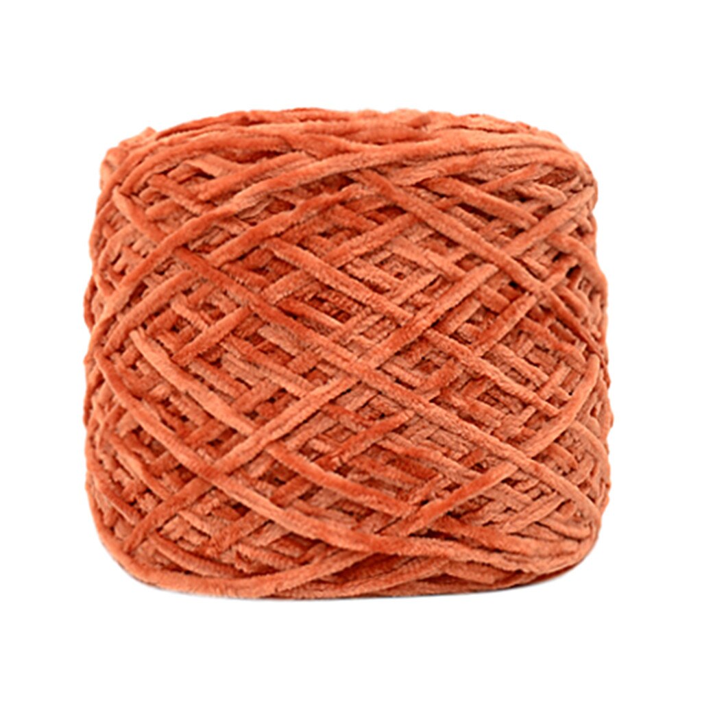 Bufanda de hilo de terciopelo dorado, Hilado de lana de punto, grueso, cálido, para el hogar, ganchillo, ropa, sombreros, zapatos, bufanda, 25 #: D