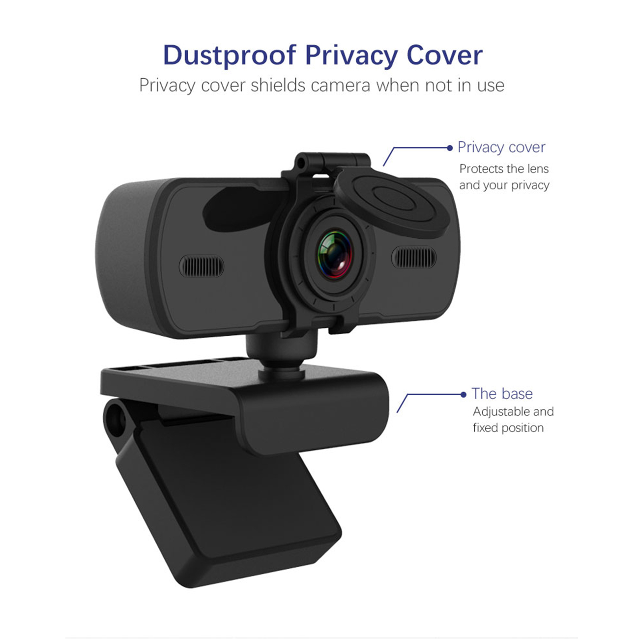 1080P Webcam 2K Full HD Web Camera per PC Computer Laptop USB Web Cam con microfono Autofocus per videochiamate in diretta