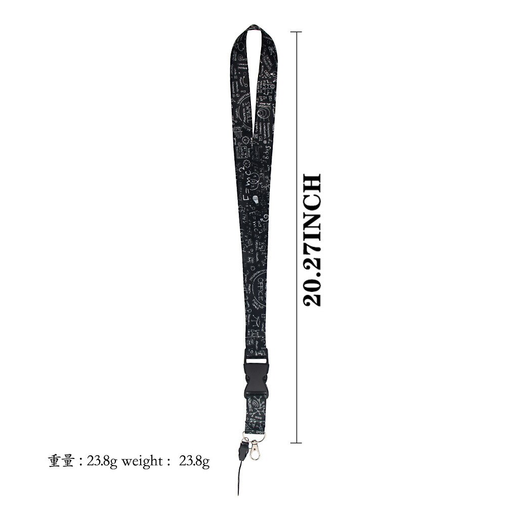 Cordón de correa de cuello para llaves, cintas de teléfono móvil, soporte de tarjeta de identificación USB, llavero