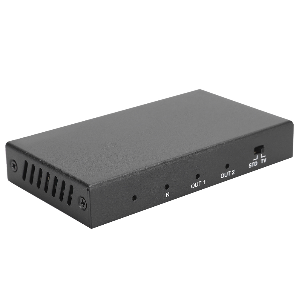 1 x 2 4k 18 gbps hdmi splitter videoadapter switcher box tv monitor  (eu 100-240v)