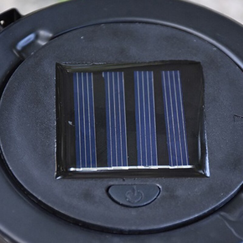 Led smedejern solar lys hul hånd lampe havelandskab dekoration lampe metal hængende havelanterne
