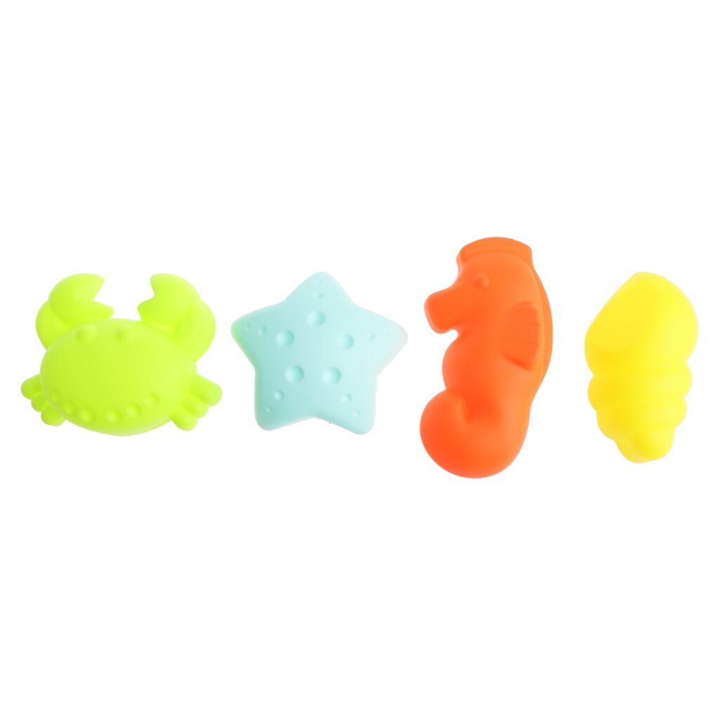 Ensemble de jouets de sable de plage avec canette d'eau, pelles, râteau, seau et moules pour animaux, jouet de bac à sable d'été pour enfants 9 pièces