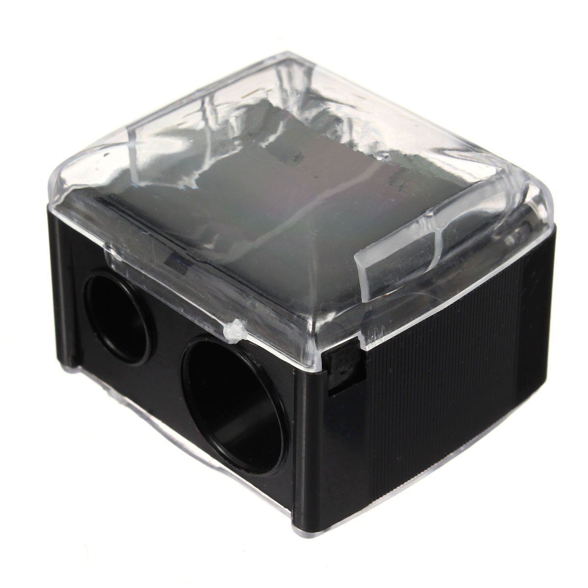 Dual Holes Cosmetic Pencil Sharpener Eyeliner Eyebrow Lip Liner Make Up Tool Eyebrow Trimmer Makeup Pencil Sharpener Portable