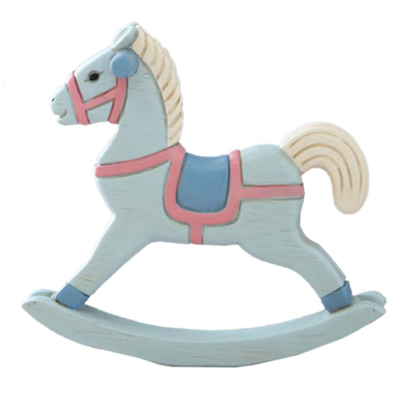 Mooie Paard Ornamenten Home Decoratie Cake Bakken Accessoires Verjaardag Voor Kinderen Jongens Meisjes: blue