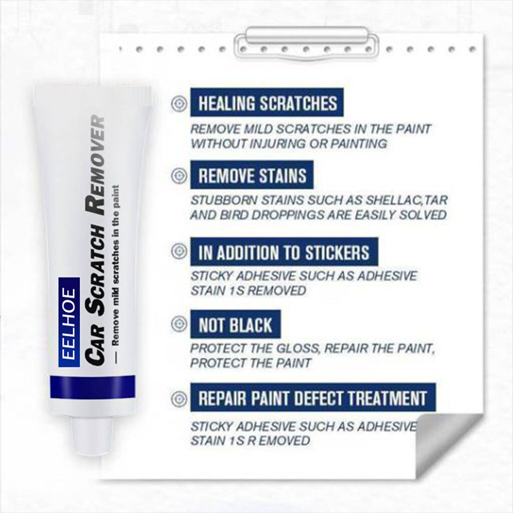 Car Scratch Repair With Car Paint Scratch Repair Sponge Paint Body Compound Paste Auto Scratch Remover Clear Kit Clean Polishing