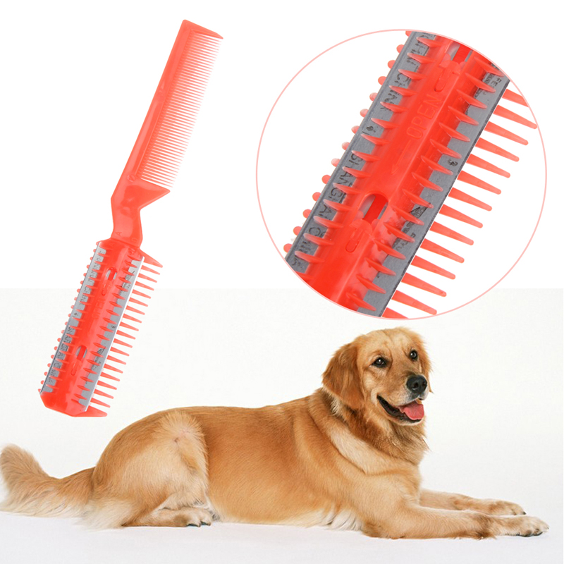 Pet Hair Trimmer Pflege Werkzeug mit Kamm und 2 Rasiermesser für Pet Hund Katze Haar Schneiden Hund Haar Trimmer
