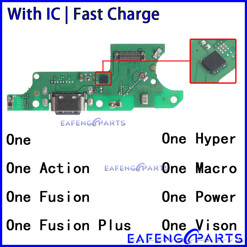 Usb Dock Charger Connector for Motorola Moto One Action Vision Fusion Hyper Macro Power Plus Charging Board Module Flex Ports