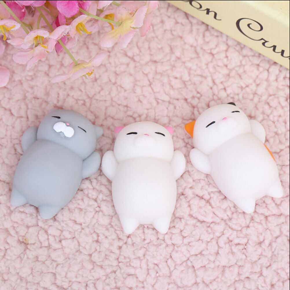 Mochi Squishy Cat Squeeze Healing Fun Kawaii Kids Adult Toy Stress Reliever For Phone Case Straps