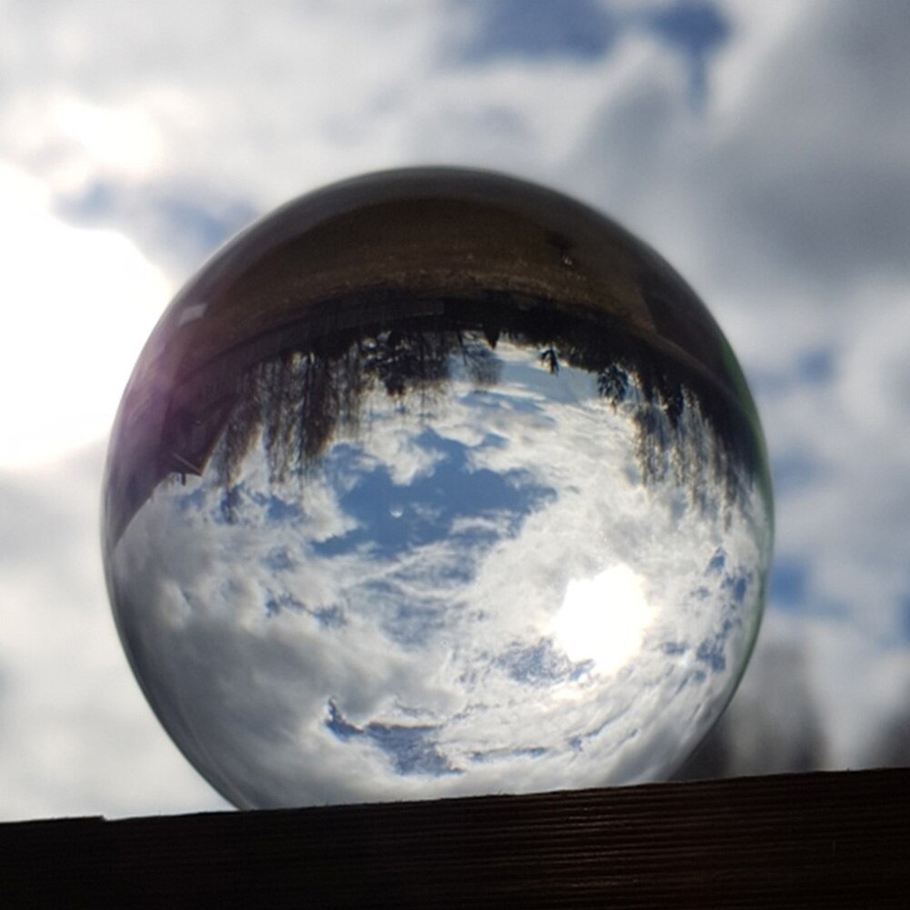 Bola de cristal grande transparente bola de cristal suerte Arco Iris foto bola de cristal