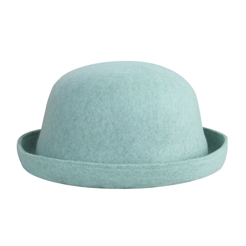 Chapeau rond polyvalent pour femme, chapeau à bord court, à la , pour l'extérieur, printemps et automne: Mint green