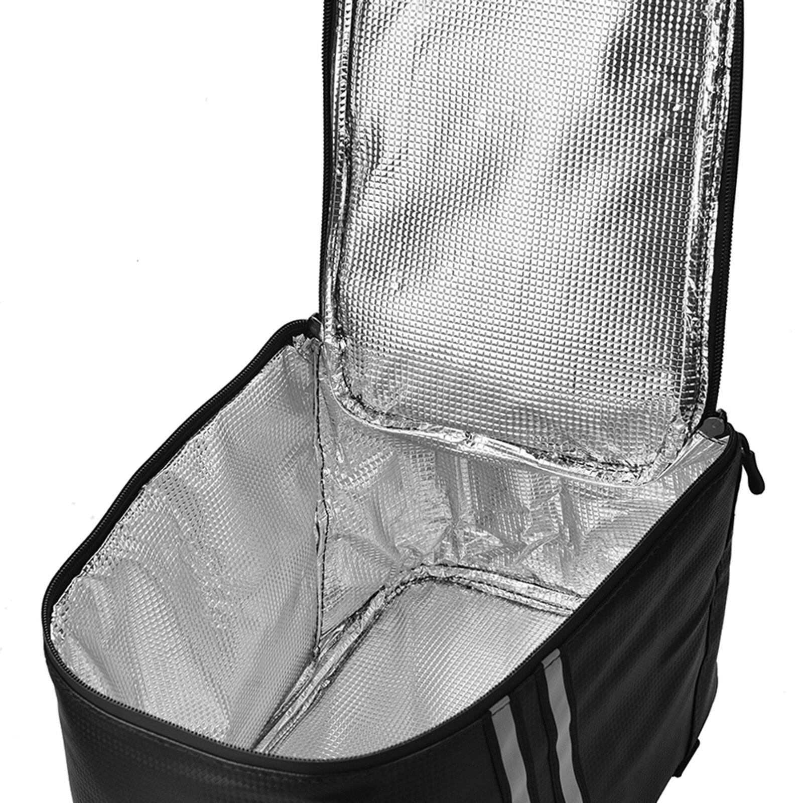 Water Resistant Bike Rack Bag with Thermal Insulation Compartment Bicycle Bag Bike Trunk Bag PU Cycling Pannier Pouch