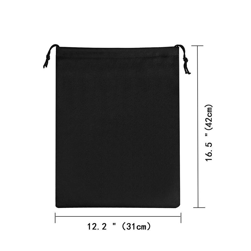 8 pièces chaussures sac, couverture chaussures noir étanche Anti-poussière stockage Portable sacs pour les Sports de voyage