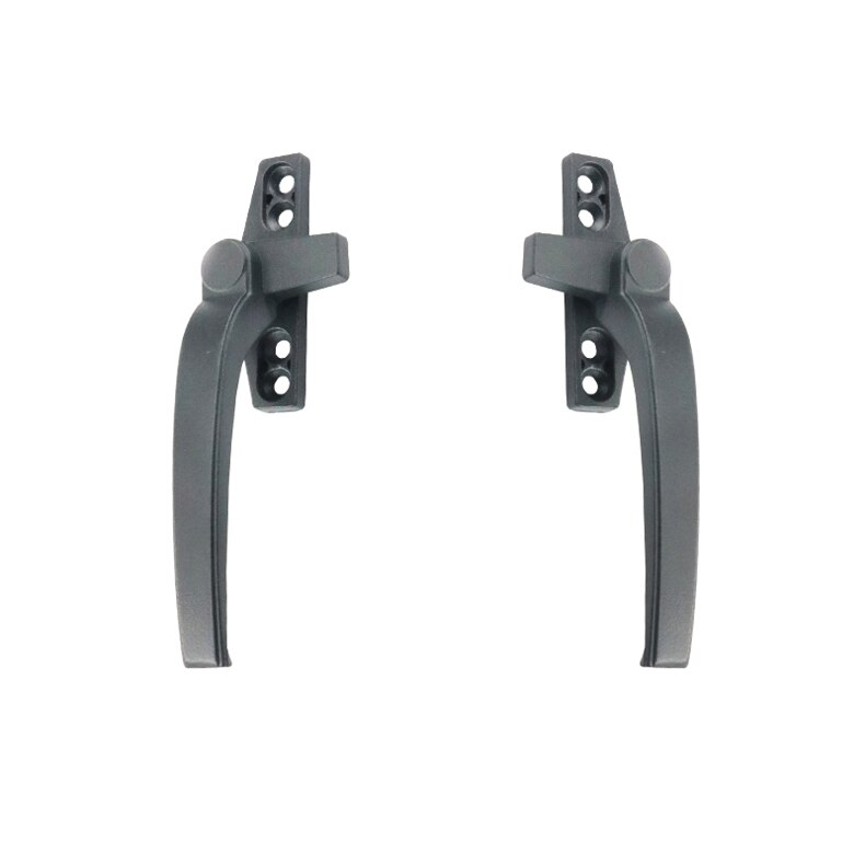 Poignée de porte/fenêtre épaisse en alliage de Zinc, 50 types, ouverture à plat droite/gauche, verrou de loquet à Point unique: right / B-grey
