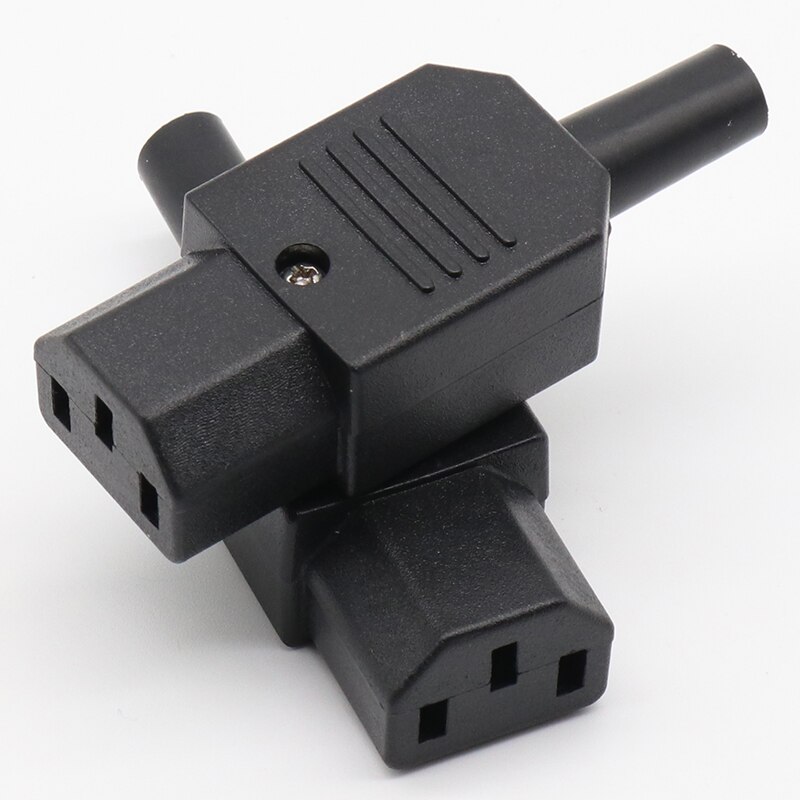 1 pcs Price Black IEC 320 C13 Female Plug Rewirable Power Connector 3pin Socket 10A /250V
