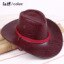Summer American Monsoon West Cowboy Hat Knight's hat Outdoor: Red