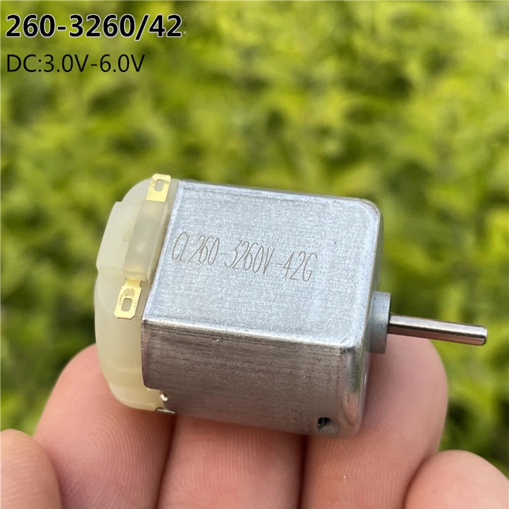 1 STKS 260 Motor DC 3 V 3.7 V 5 V 6 V Hoge Snelheid 19500 RPM Micro Mini 260-3260/42 Koolborstel USB Fan RC Auto Elektrische Boot Model