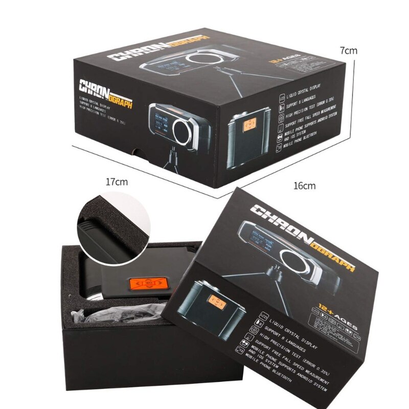 Chronograph Shooting Measuring Instruments Chronograph for Shooting LCD Screen Shooting Velometer