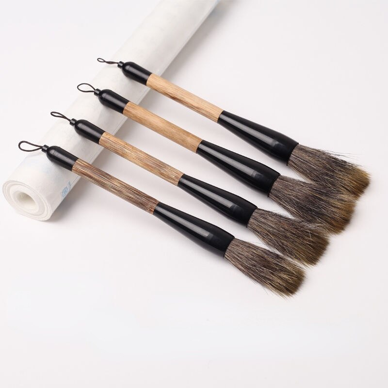 Stone Badger Hair Painting Brush Set Chinese Landscape Traditional Painting Caligrafia Brush Freehand Painting Brush Tinta China