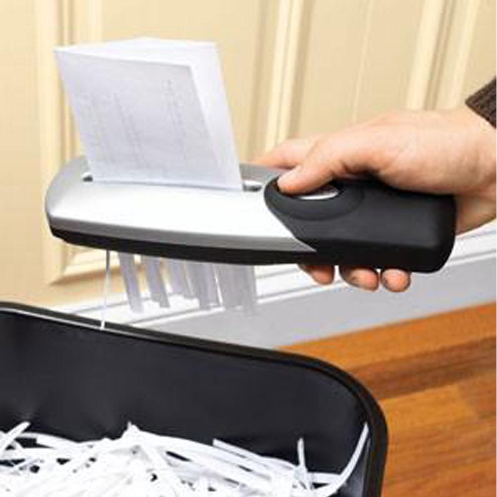 1 Pc/Pack Portable Mini USB-and-Battery-Powered A6 & A4 Paper Shredder Machine for Shredding Paper & Document & Bill & Invoice