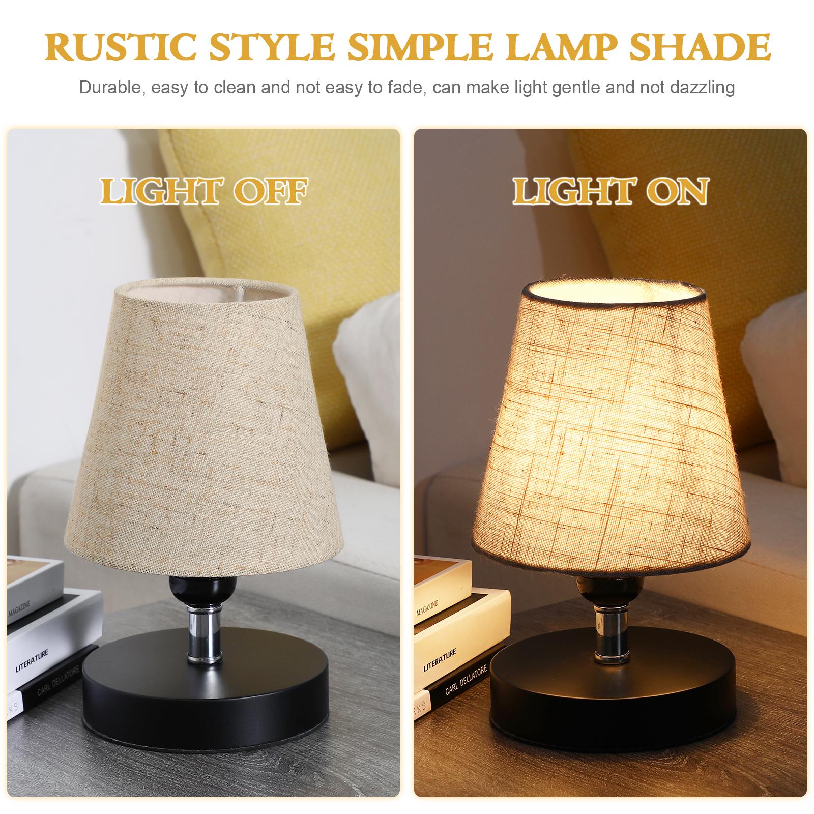 2 stuks stoffen lampenkap vervangend tafelkleed kroonluchter lampenkappen hanglamp cover nachtkastje bureau decoratief