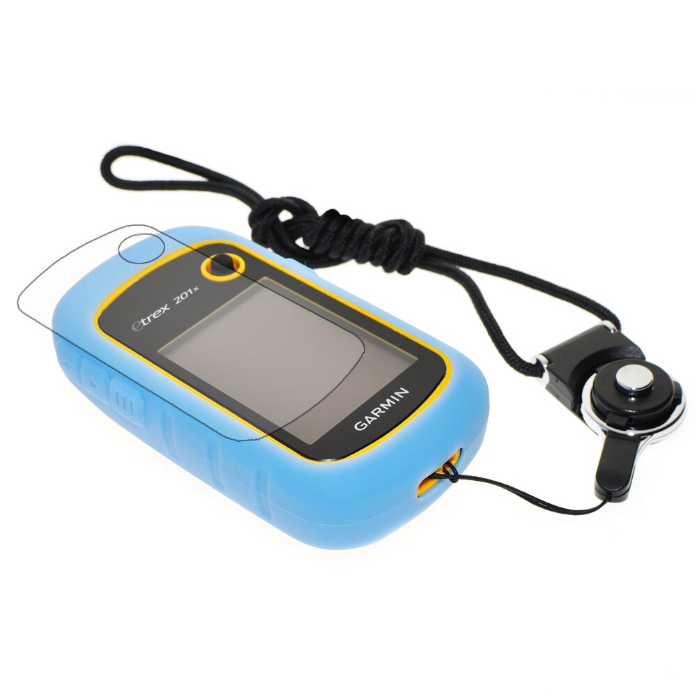 GPS Protective Case with Ring Strap + Screen Protector for Garmin eTrex 10 20 30 10x 20x 30x 22x 32x: Blue