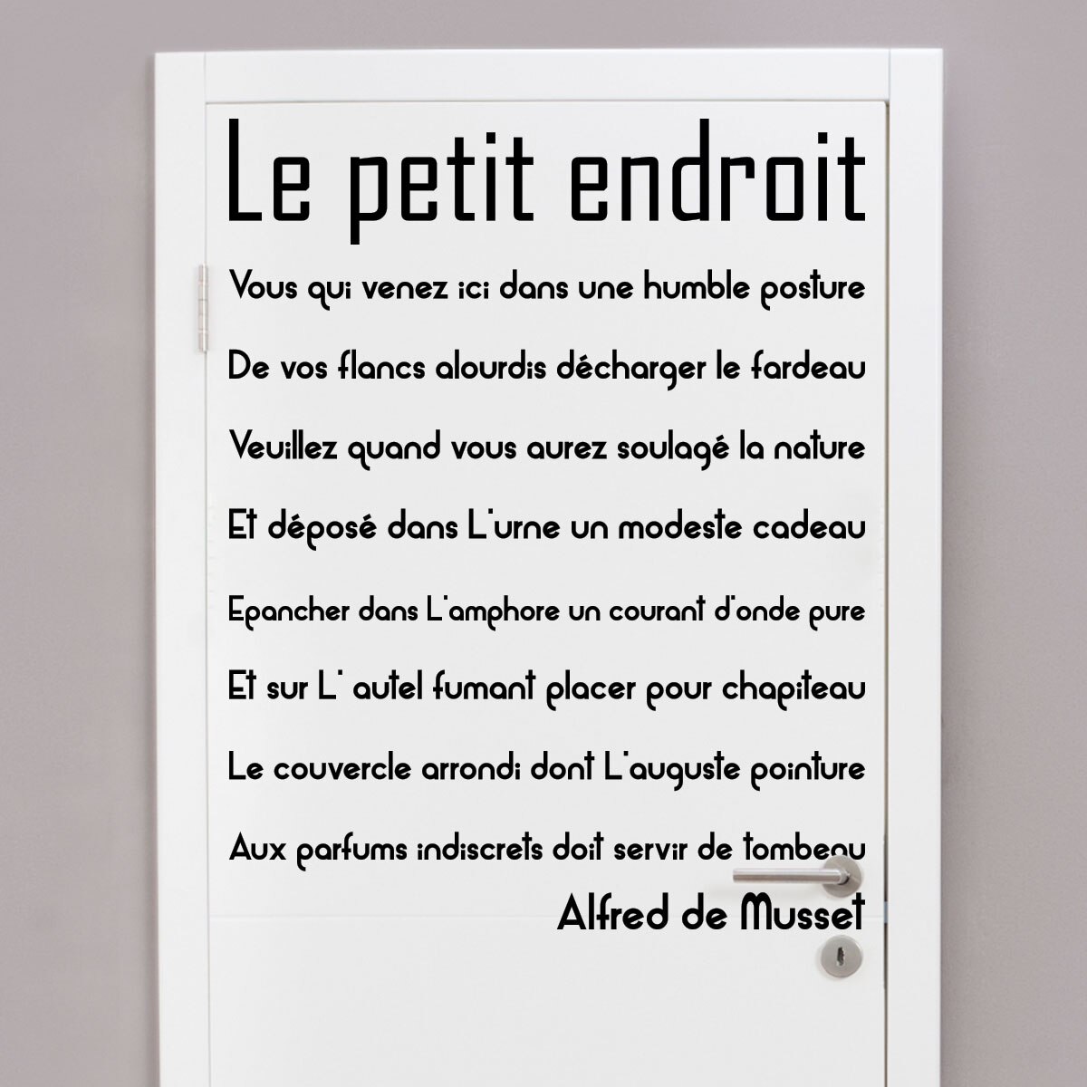 Autocollant Mural Citation Les règles Des Toilettes, Papier Peint De Décoration pour Salle De Bain, WC