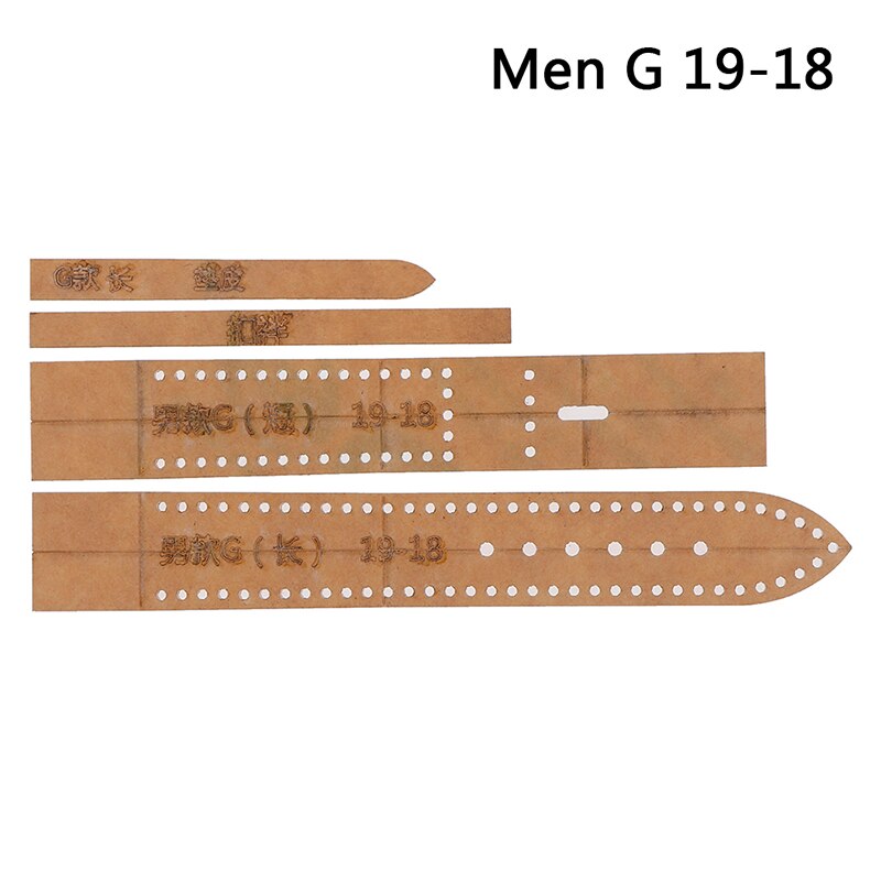 Plantilla de correa de reloj para hombre y mujer, molde de plantilla, herramienta de artesanía de cuero DIY, novedad: 2