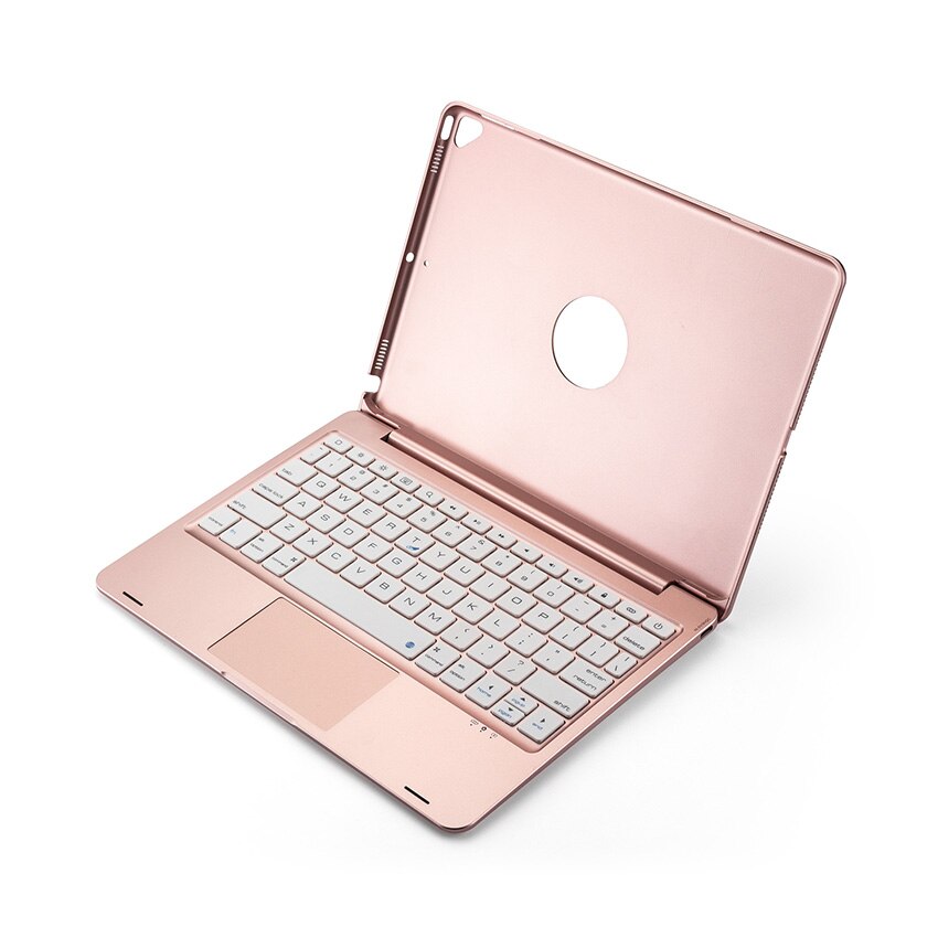 Keyboard Case Cover For iPadPro 10.2 10.5 Tablet Case Wireless Bluetooth-compatible Magic Trackpad: rose gold