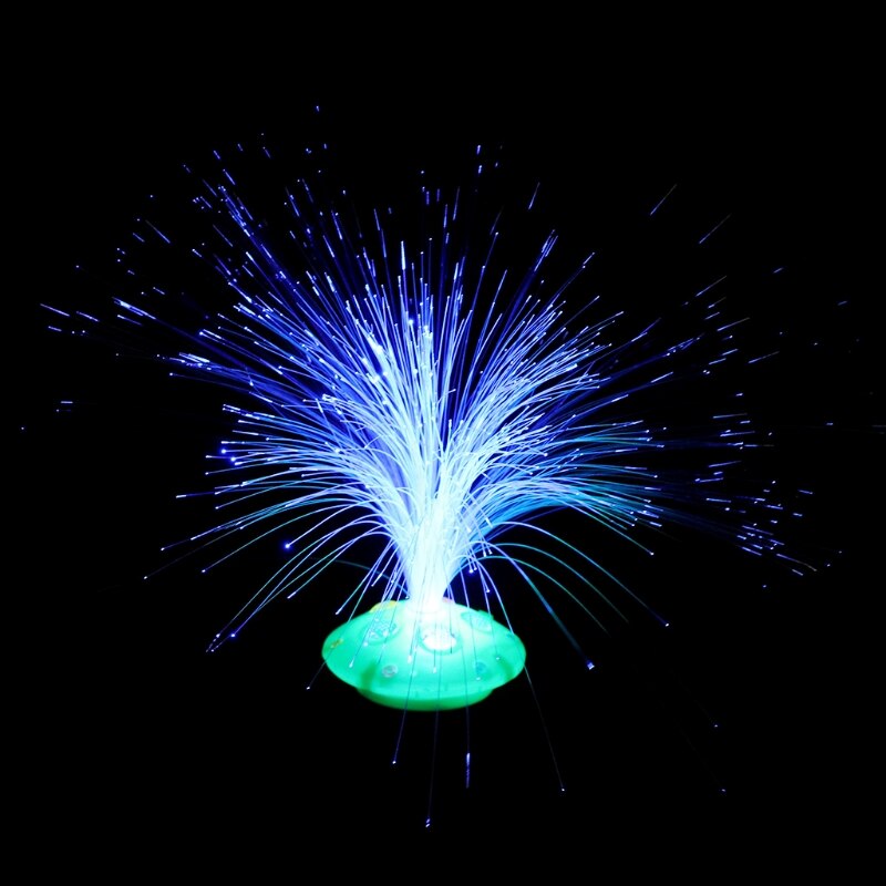Glasvezel licht kleurrijke led feestlamp nacht batterij huisdecoratie bruiloft  y4ud