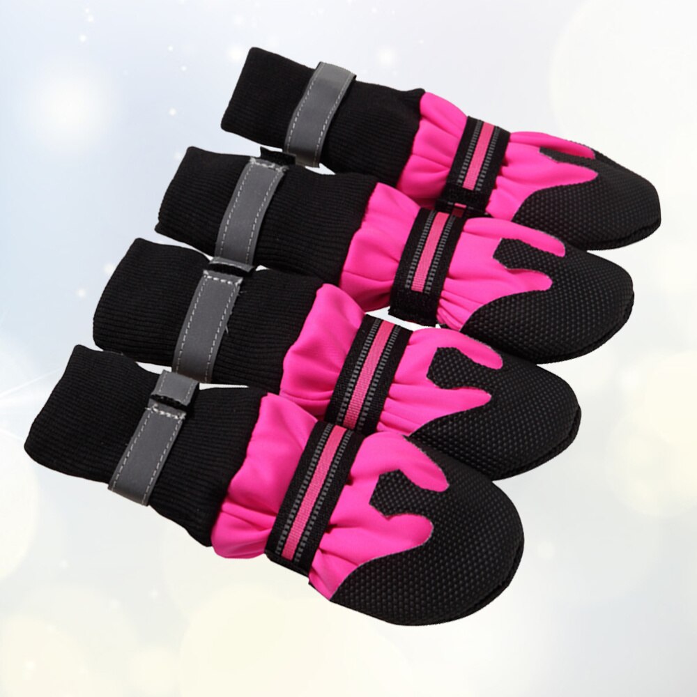 1 set warme schoenen voor huisdieren, stijlvolle buitenlaarzen voor honden, antislip wandelschoenen voor huisdieren, zachte comfortabele laarzen voor huisdieren, koele schoenen voor huisdieren