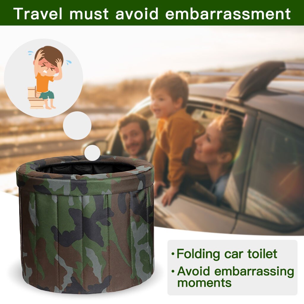 Outdoor Travel Portable Folding Toilet Portable Emergency Portable toilet Folding Potty Seat for adults children Folding Toilet