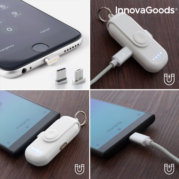 Innovagoods Pocket Magnetische Power Bank 1000 Mah