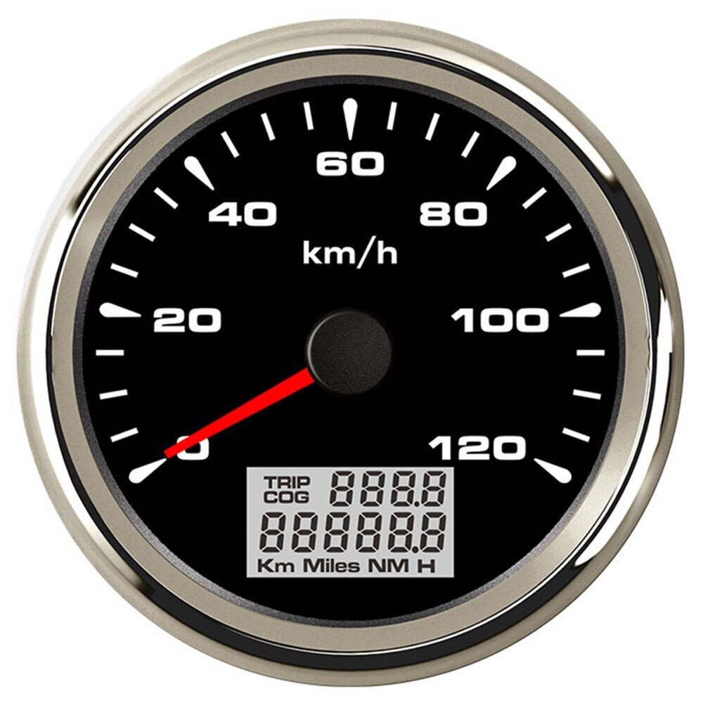 85 Mm Gps Snelheidsmeters 0-200 Km/h Waterdichte Gps Snelheid Kilometerteller Meters Trip Meter Voor Auto Vrachtwagen Motorfiets 9 -32V 8 Kleur Licht: BS 120kmh