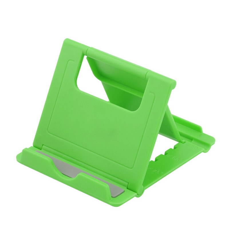 Universal Folding Table Cell Phone Support adjustable angle Plastic Holder Desktop Stand For iPhone Samsung Desktop Stand: Green