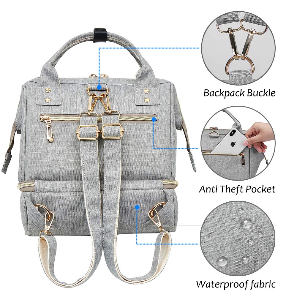 Mutter Mutterschaft Schultern Rucksack Windel Tasche Für Mutter Papa Mini Brust Pumpe Tasche Baby Windel Tasche Wasserdichte Milch Flasche Tasche