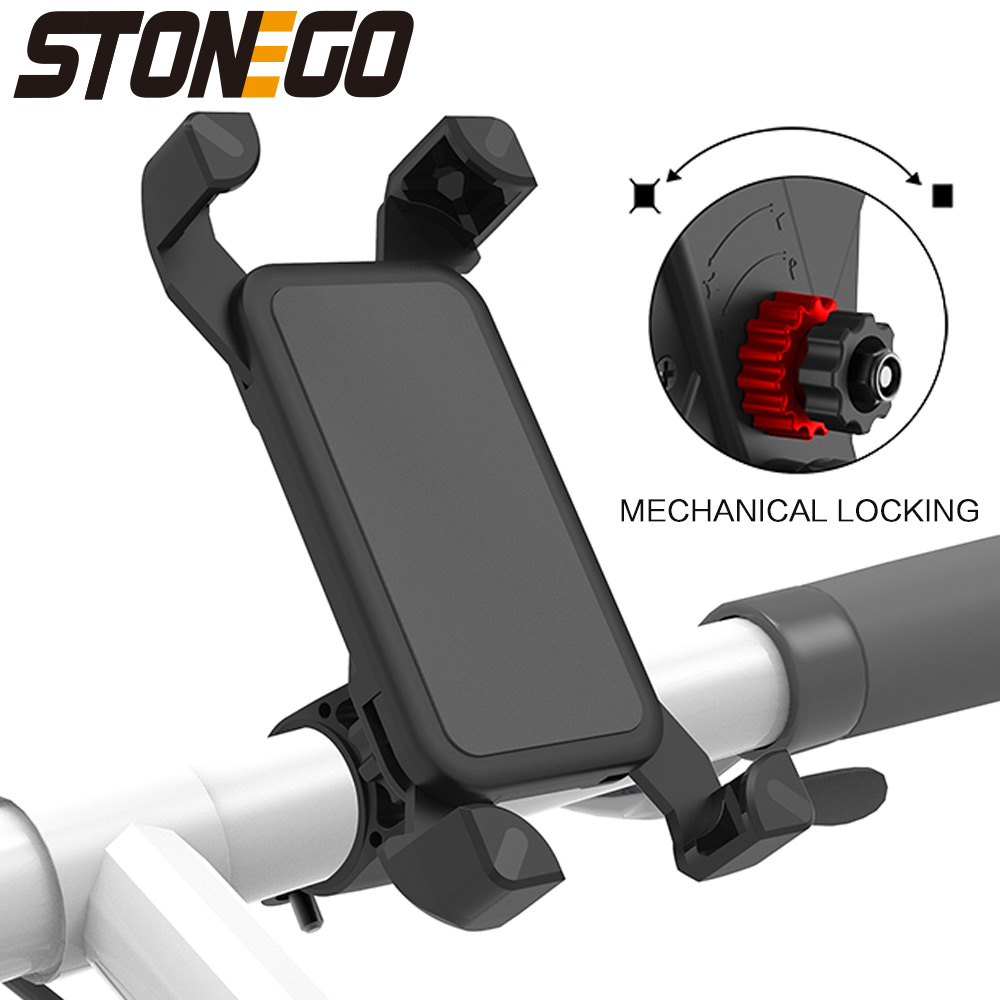 STONEGO Uniwersalny uchwyt na telefon rowerowy Premium do montażu na stojaku Akcesoria motocyklowe Idealny dla entuzjastów rowerów lub motocykli