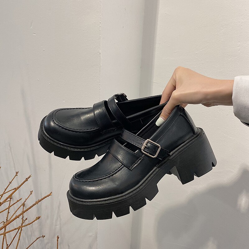 VJH Confort Women's Mary Jane Flats,Comfort Round Toe Low Wedge Slip-on