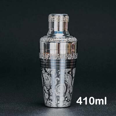 Outil de barre d'outil de barman de secoueur de barre de secoueur de Cocktail d'acier inoxydable de Style japonais de 410ml: Etched pattern