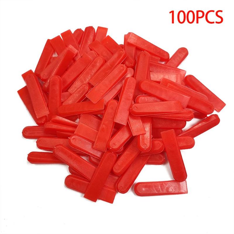 100 unids/set nivel cuñas crucetas para suelos de azulejo de pared, sistema de nivelación