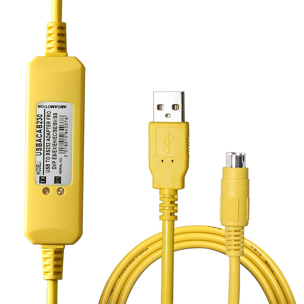 USBACAB230 Delta PLC Programming Cable USB TO RS232 Adapter For USB-DVP ES EX EH EC SE SV SS Series Cable