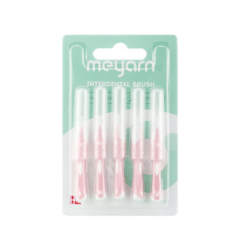 MEYARN 15Pieces Interdental Brush Orthodontic I Shaped High-Density Brush to Clean Dental Cleaning Brush Teeth Care 5 Piece/Pack: 0.7mm