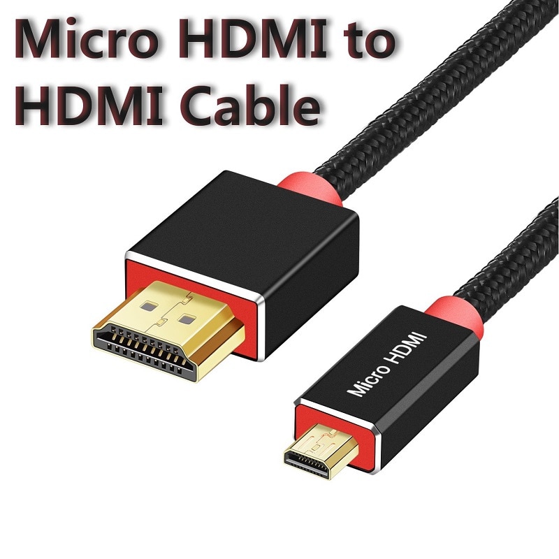 Micro kabel HDMI 2.0 4K 60Hz 1080p 3D 1m 2m 3m Adapter o wysokiej prędkości do aparatu Tablet HDTV PC
