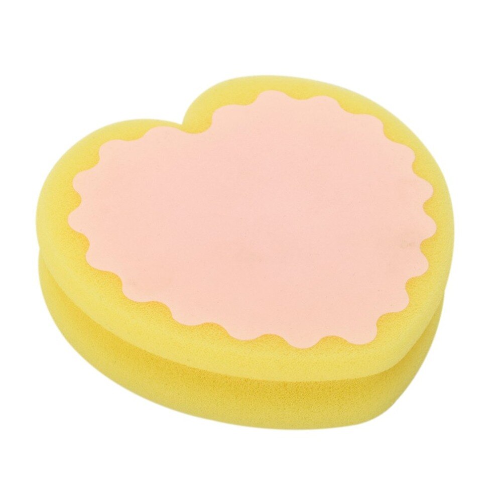 1pz a Forma di Cuore Indolore Viso di Rimozione Dei Capelli Depilazione Spugna Doppio-di lato pad Ceretta Lucidatura Viso del Piedino Del Braccio di Capelli strumento di rimozione