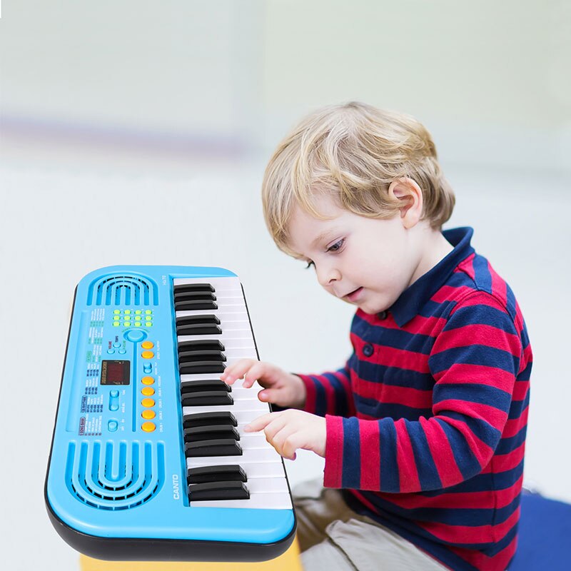 37 Keys Kids Kinderen Piano Toetsenbord Draagbaar Keyboard Piano Vroeg Leren Educatief Muziek Instrument Speelgoed Cadeau voor Kinderen