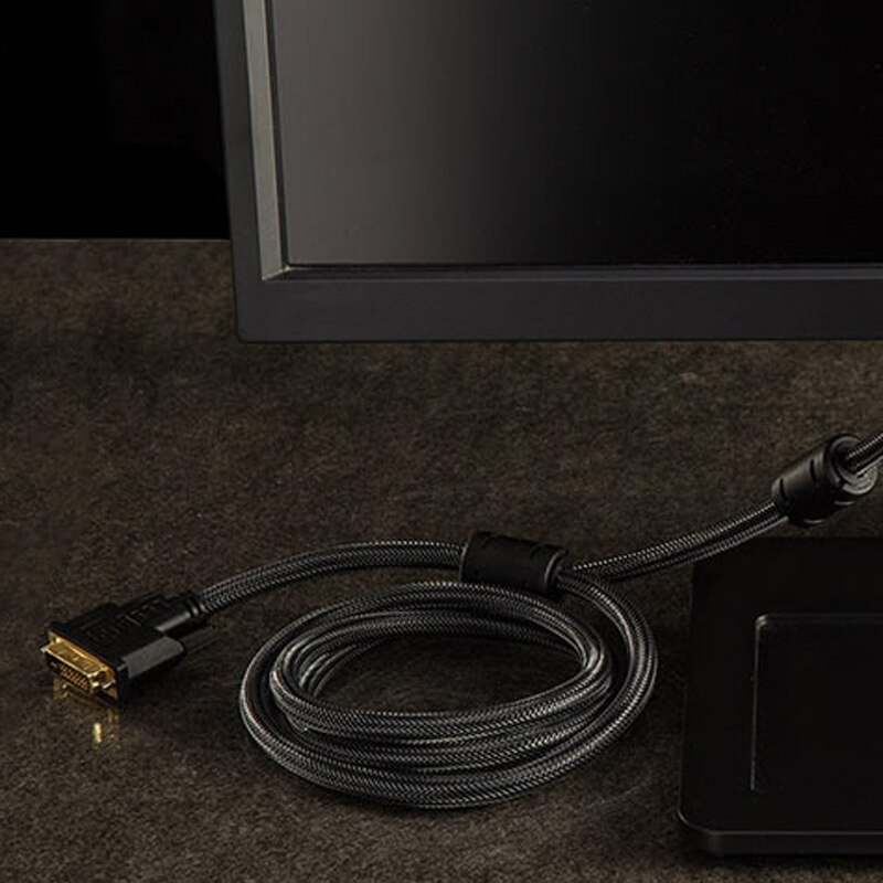 1080P Gold Plated DVI-D DVI 24+1 Male To Male Cable Plug For Projector Monitor Computer
